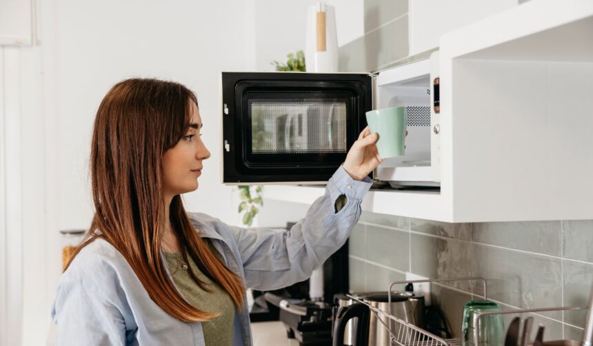 built in microwave cabinet
